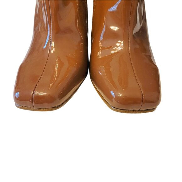 Steve Madden Lynden Patent Leather Zip Ankle Boots - Picture 4 of 13